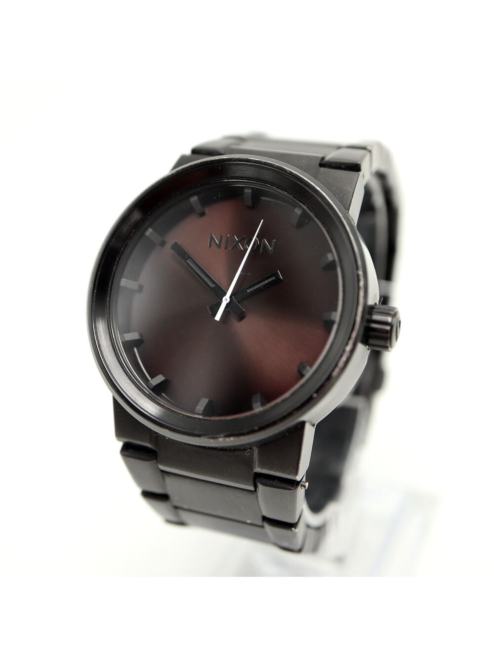 Nixon The Cannon Black Stainless Steel 40mm Watch 6.5" Bracelet w New Battery